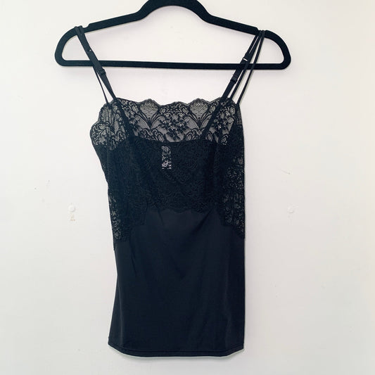 Wacoal Vintage Lace Camisole Black Tank Top