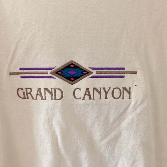Vintage Grand Canyon Embroidered Graphic Tshirt Yellow
