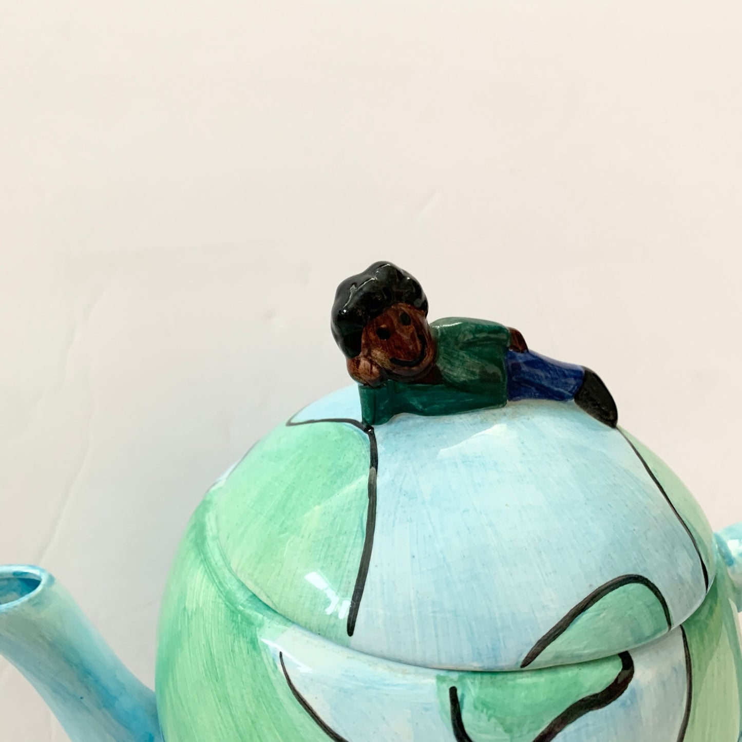 Save the Children Hand Painted Teapot Collectible We are the World Centrum Kids