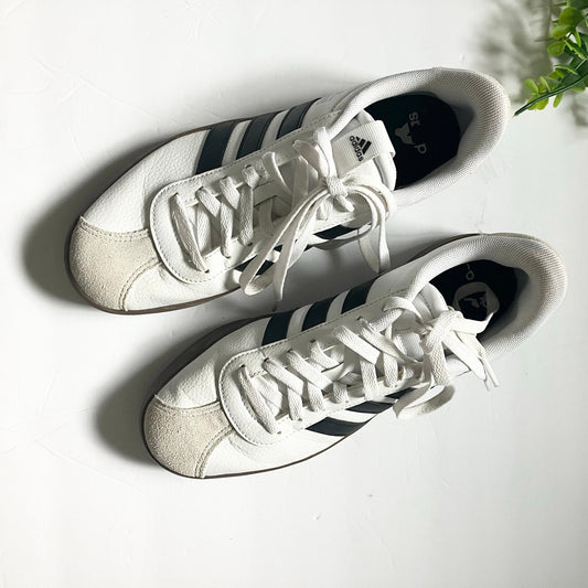 Adidas VL Court 3.0 Black White Sneaker Men's 9.5