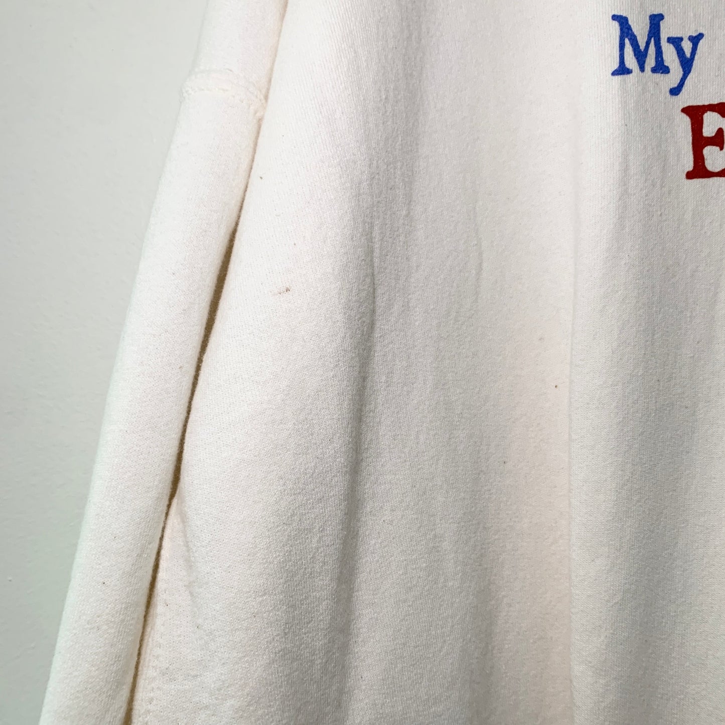 Yard Sale Graphic Crewneck White Sweatshirt