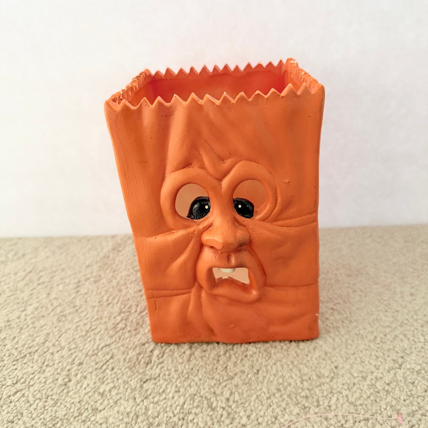 Vintage Ceramic Scared Bag Halloween Tealight Votive Candle Holder Robert Allan