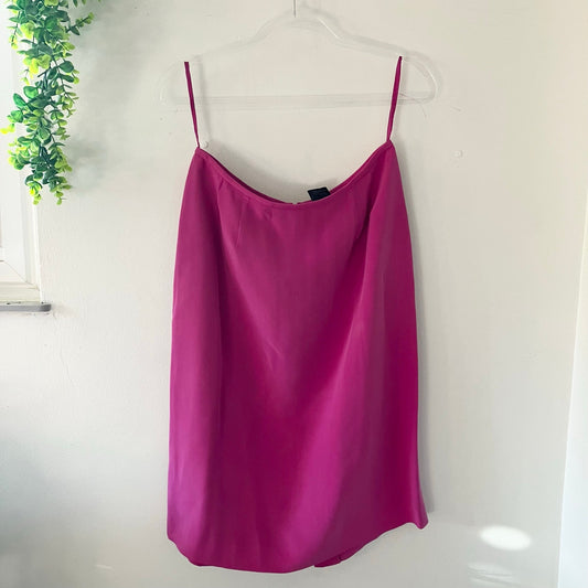 Vintage Kasper ASL Pink Purple Silk Pencil Skirt