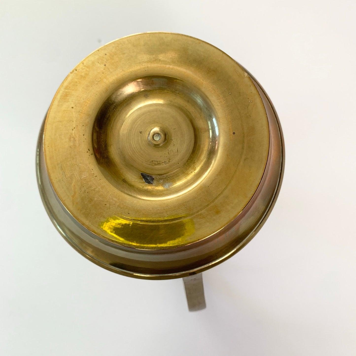 Vintage Brass Gold Candle Holder 6" with Handle