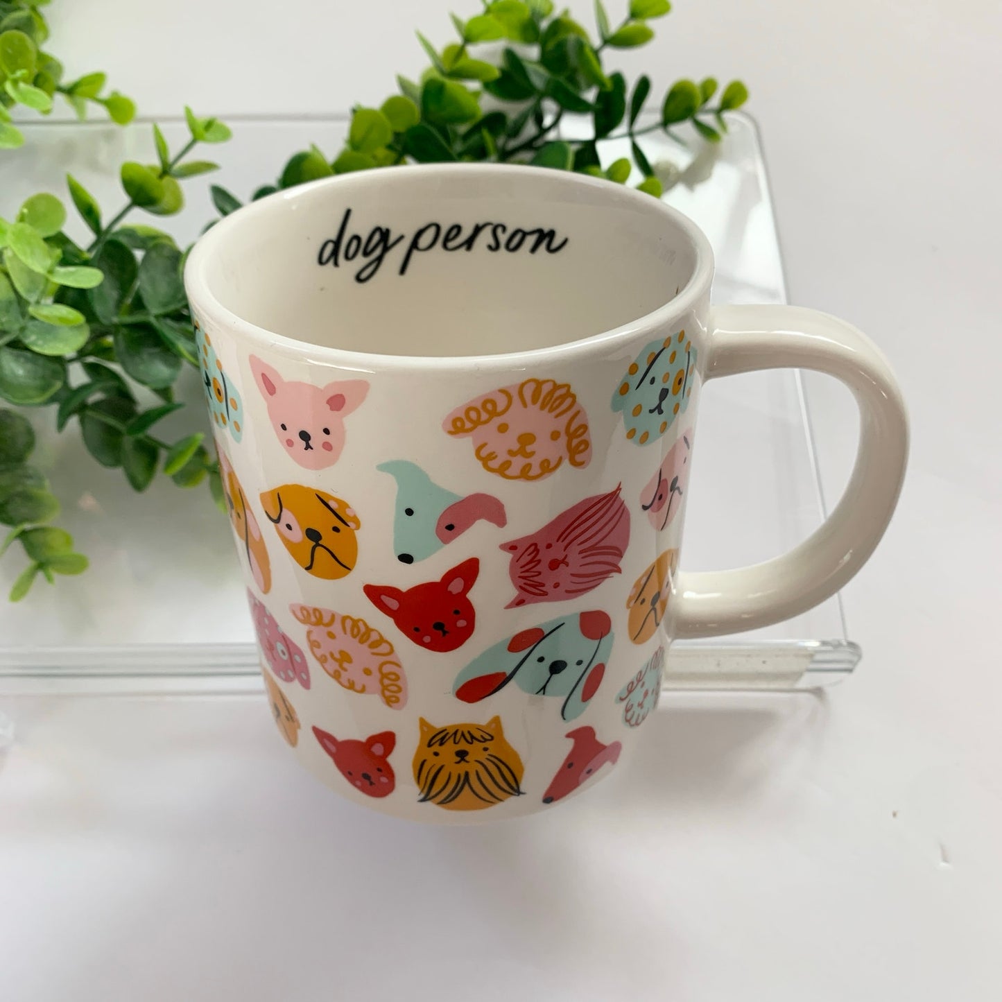 Parker Lane Dog Person White Multicolor Dogs Tea Coffee Mug 16 oz