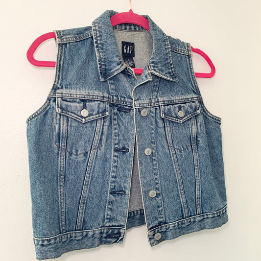 Vintage Gap Denim Jean Blue Vest