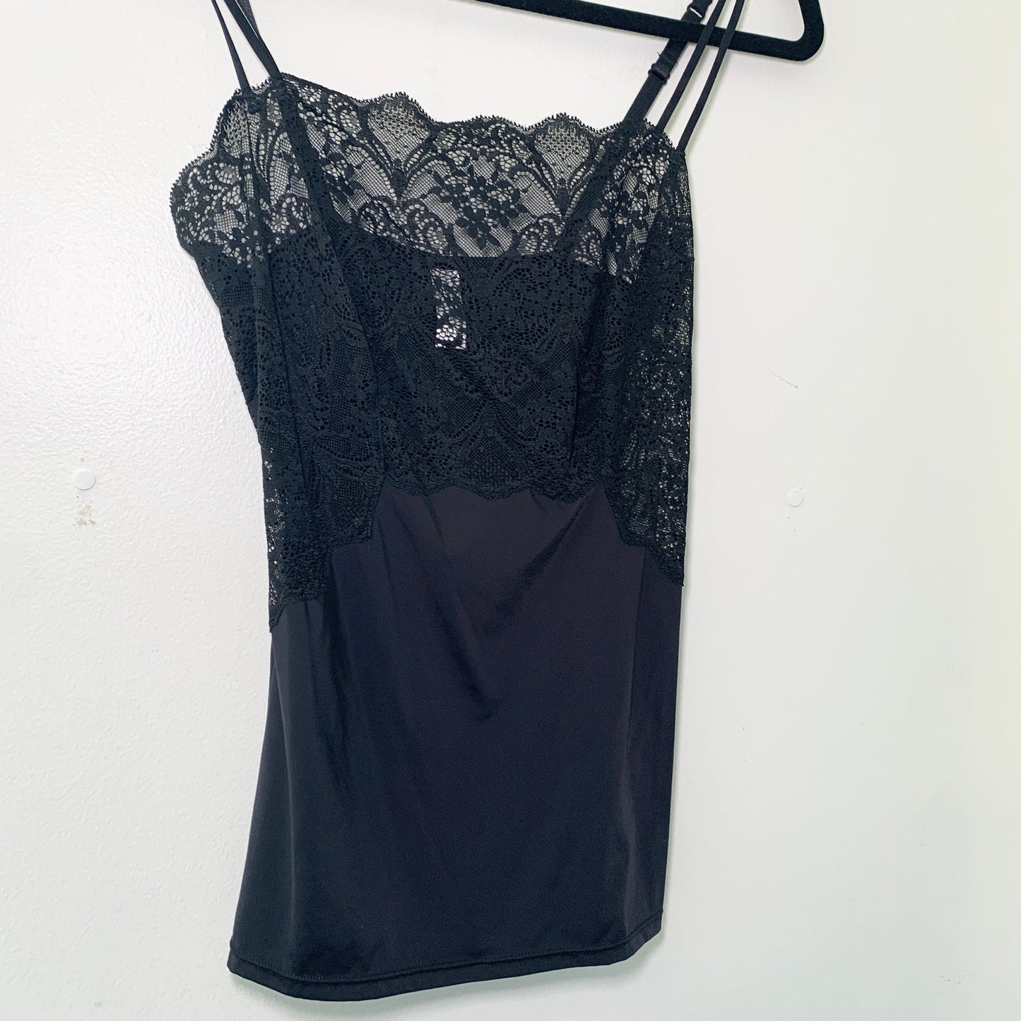 Wacoal Vintage Lace Camisole Black Tank Top