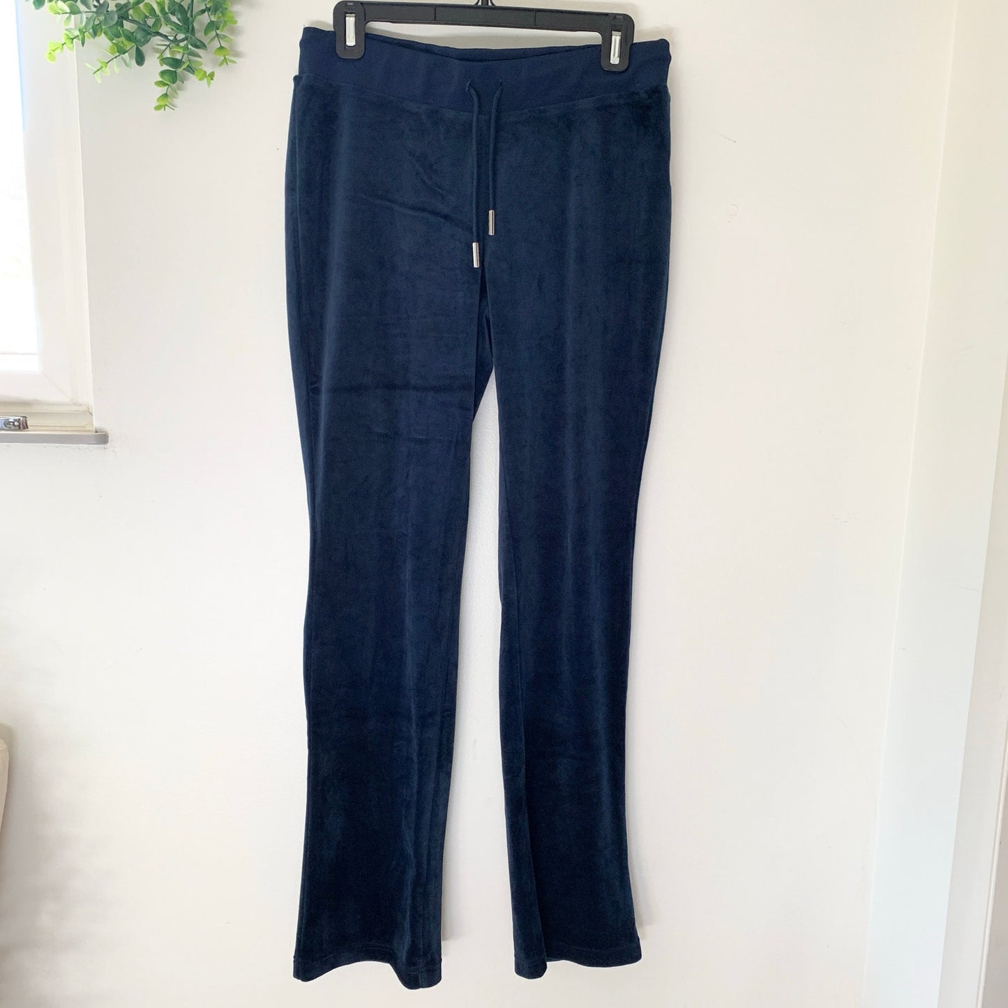 Juicy Couture OG Big Bling Velour Hoodie Regal Navy Blue Y2K