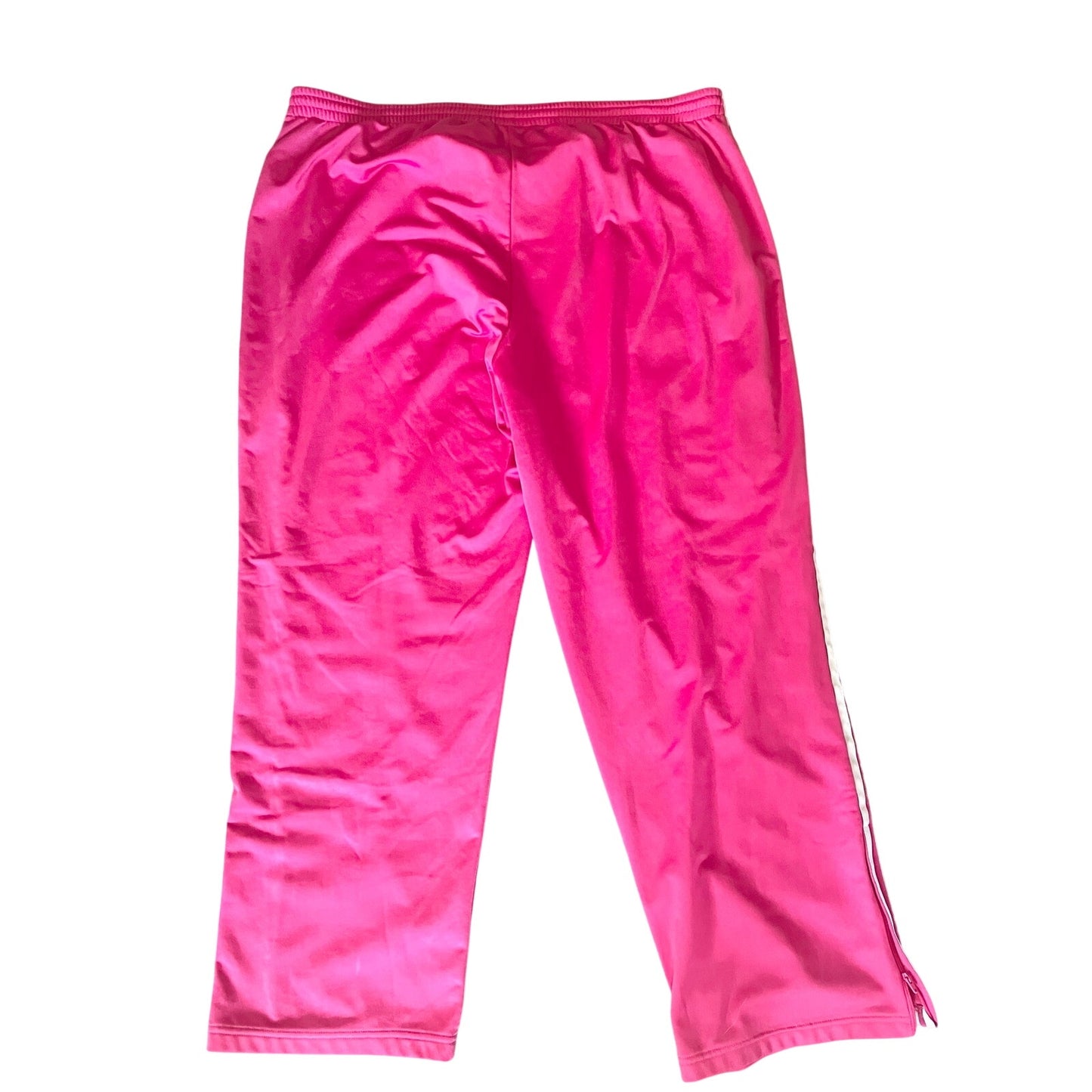 Adidas Bright Pink Plus Stripe Track Pants 4X
