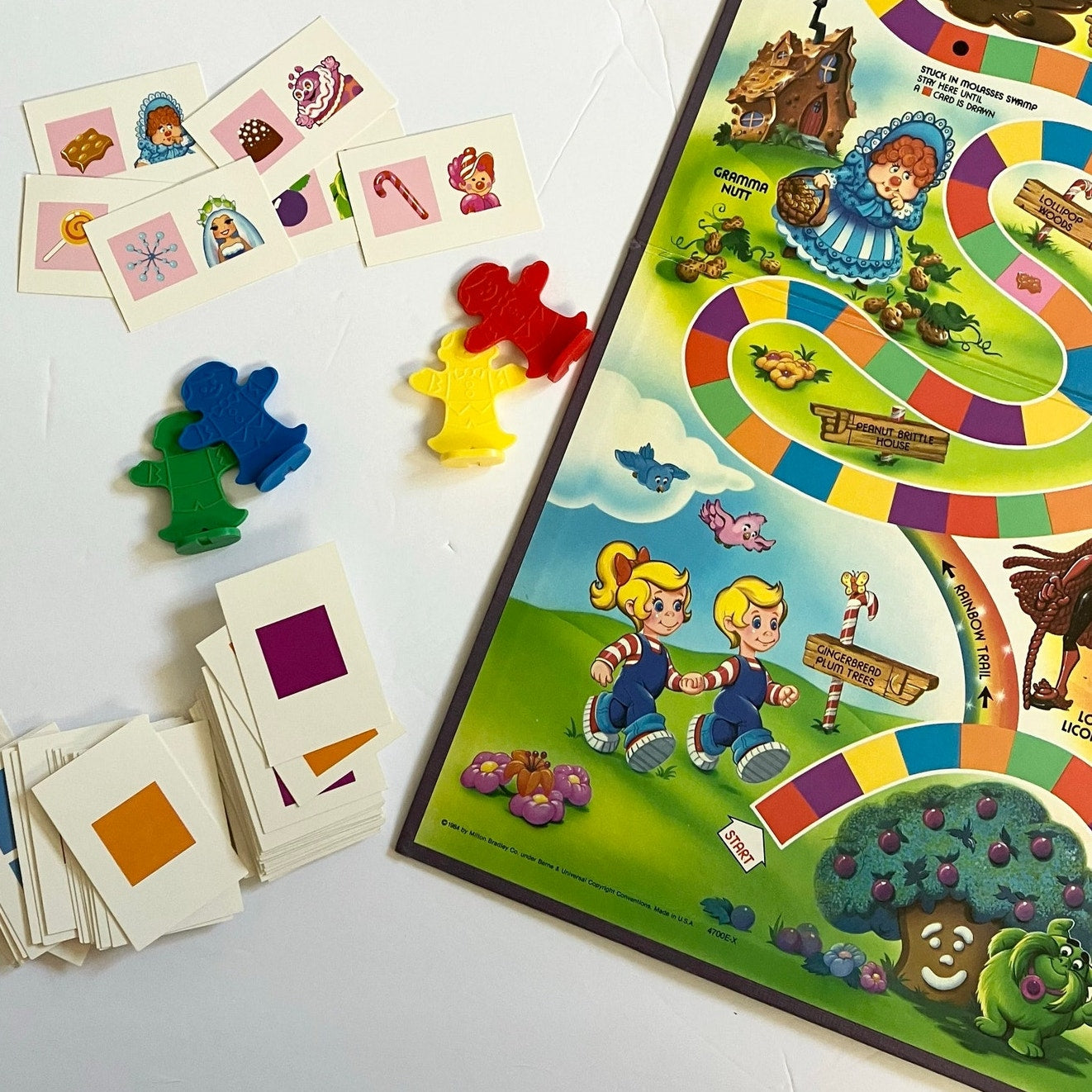 Vintage 1984 Candy Land Board Game by Milton Bradley Kids Games Complete ii