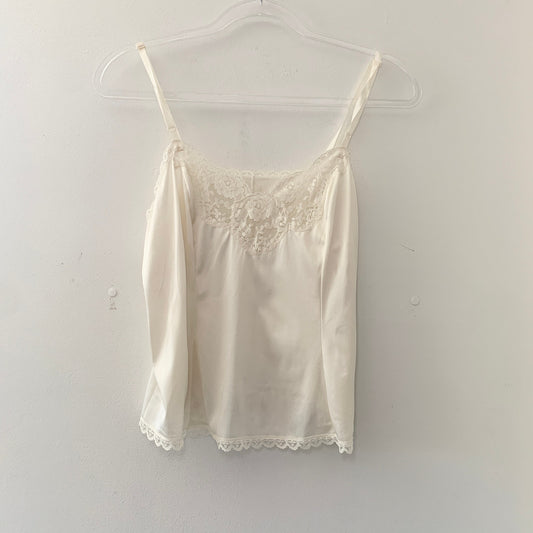 Vintage Body Lites JcPenney White Lace Y2K Style Camisole Tank Top