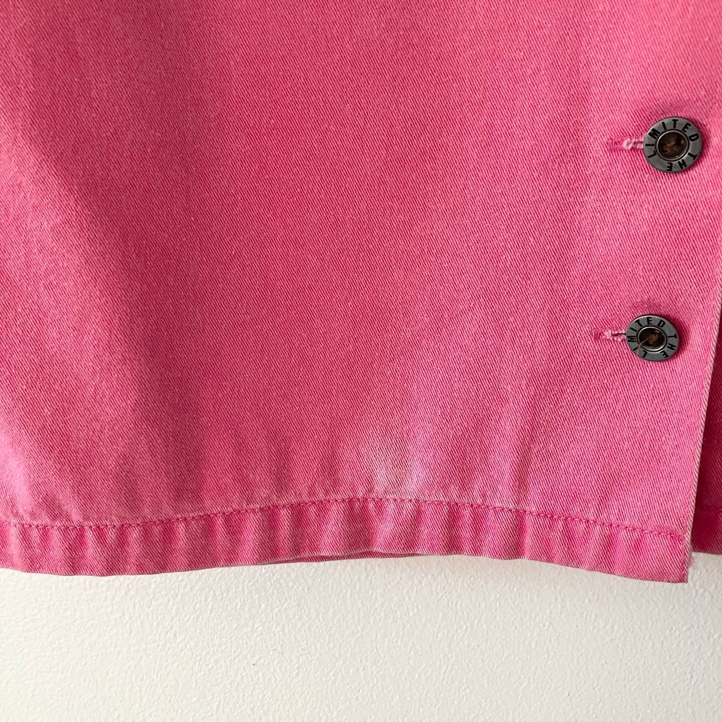 Vintage The Limited Pink Button Front Pencil Skirt