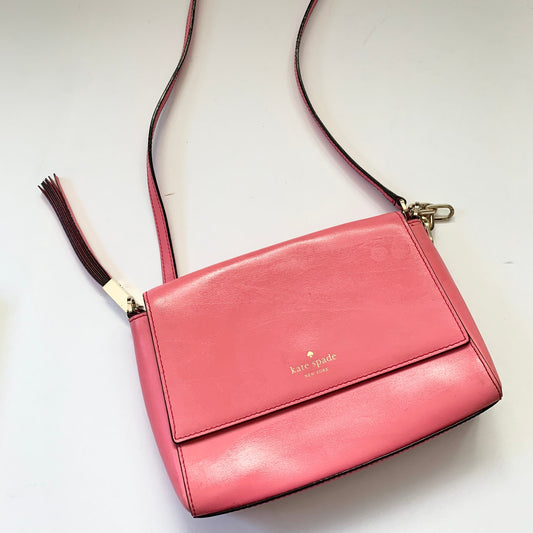 KATE SPADE Pink Gold Crossbody Square Purse Bag