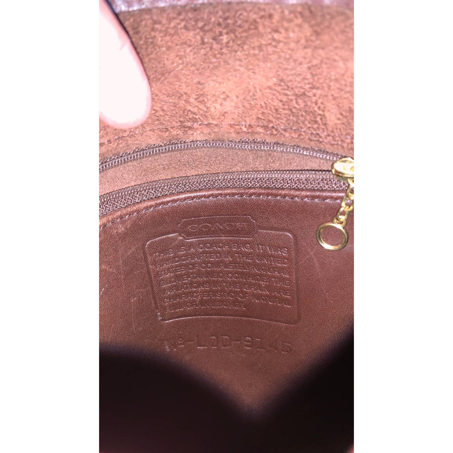 Vintage Coach Legacy Flap Chocolate Brown Crossbody Purse 9145