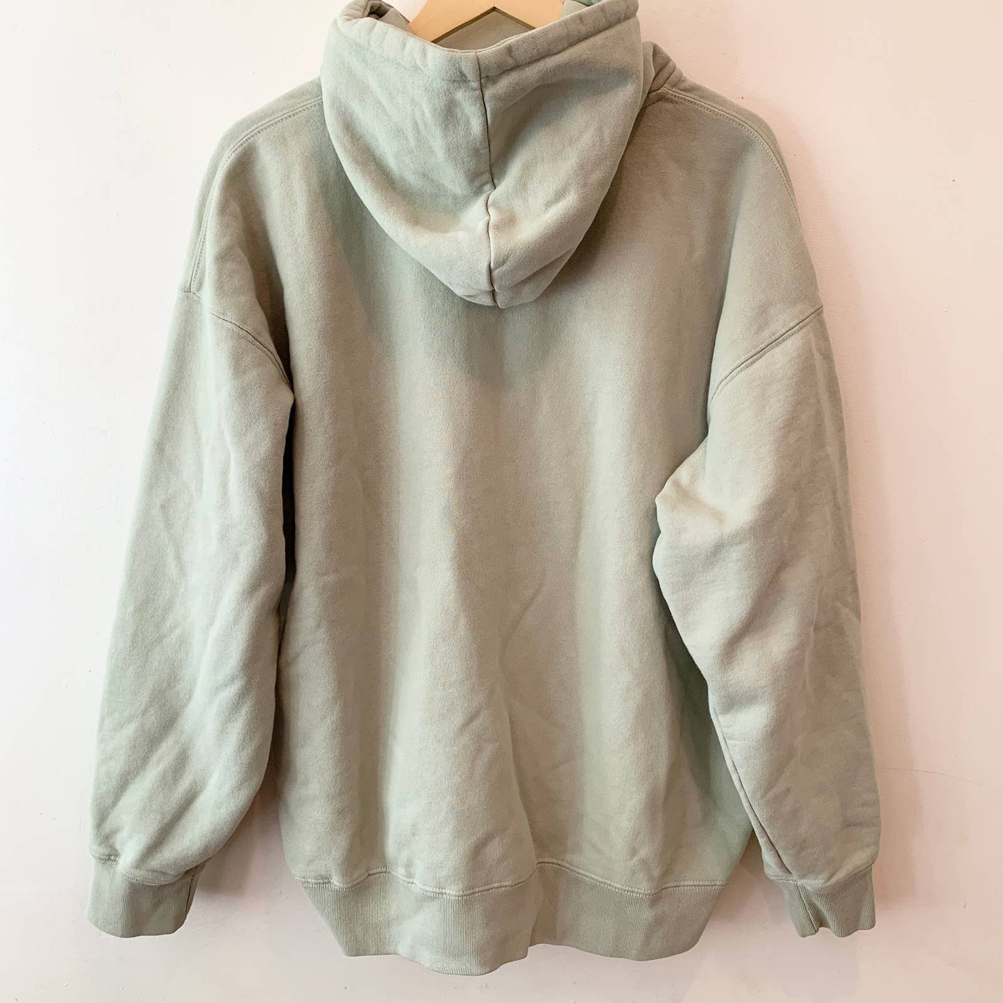 Brandy Melville Christy Sage Green Basic Zip Up Hoodie