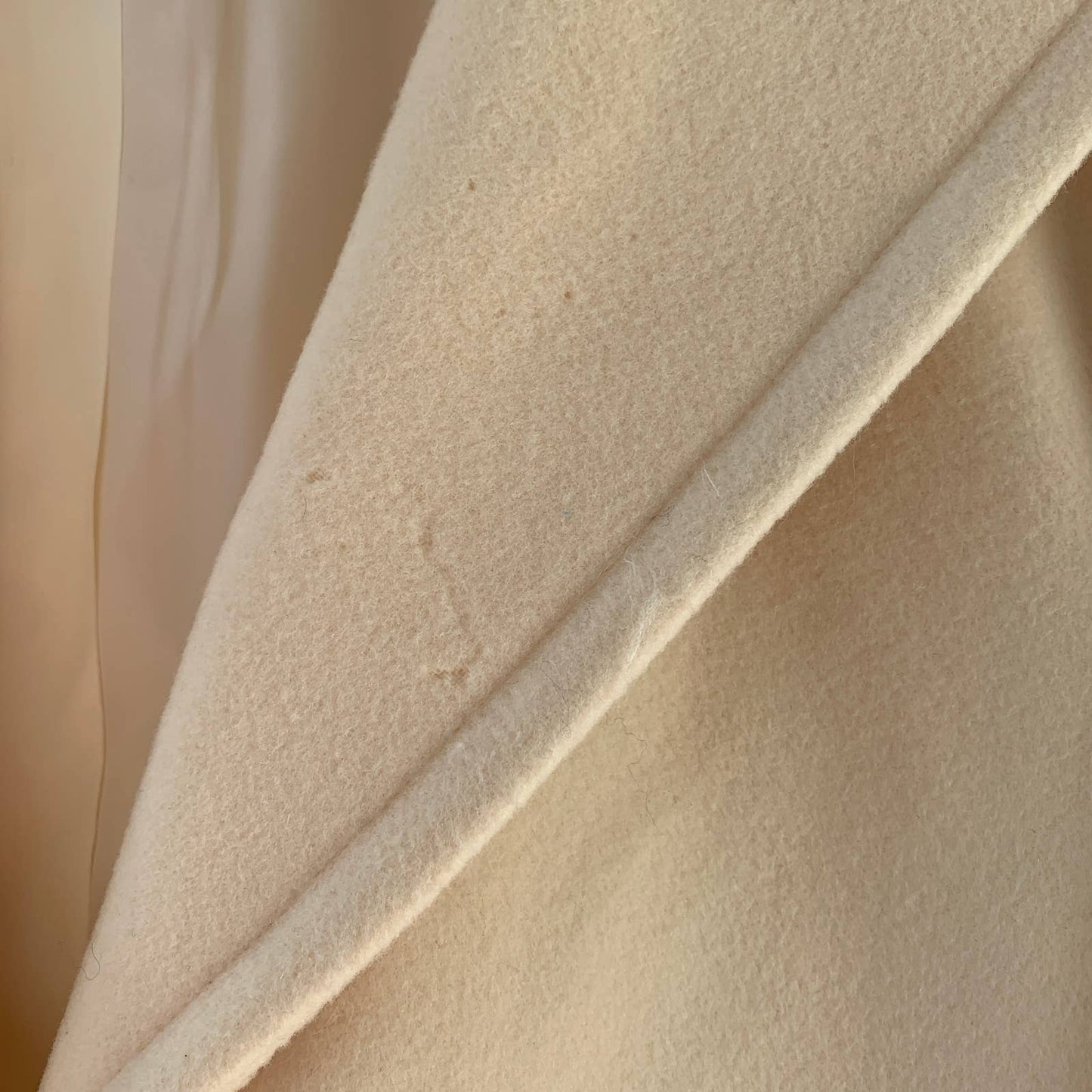 Ralph Lauren Women's Wool Single Button Cropped Cream Jacket Blazer Large