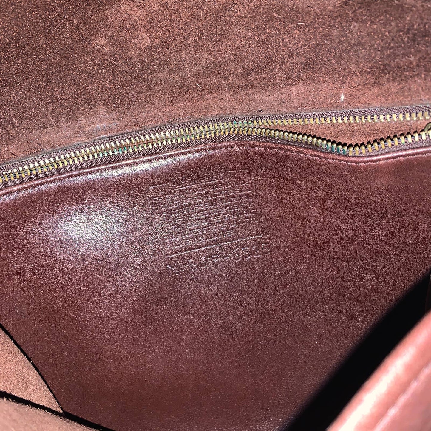 Vintage Coach Stewardess Leather Brown 9525 Purse Handbag