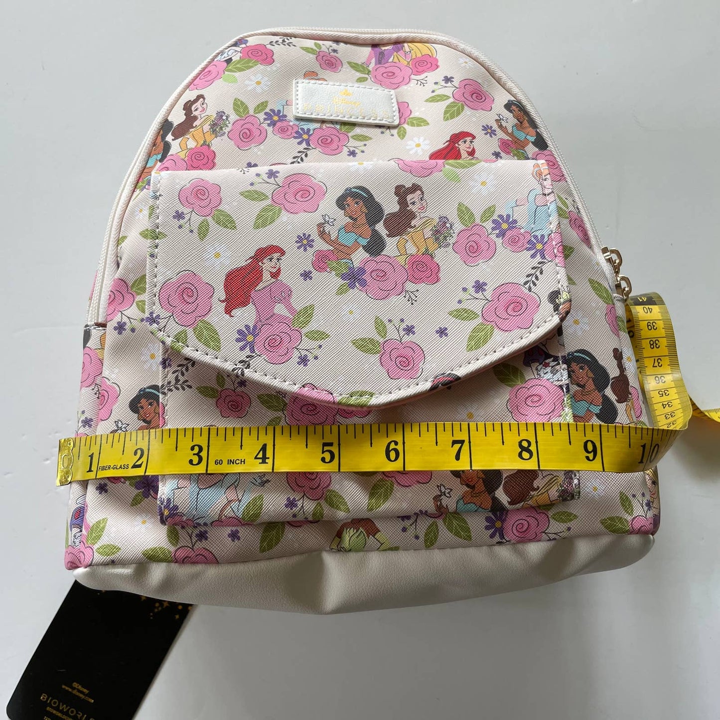 Disney Princess White Pink Mini Backpack Floral Purse