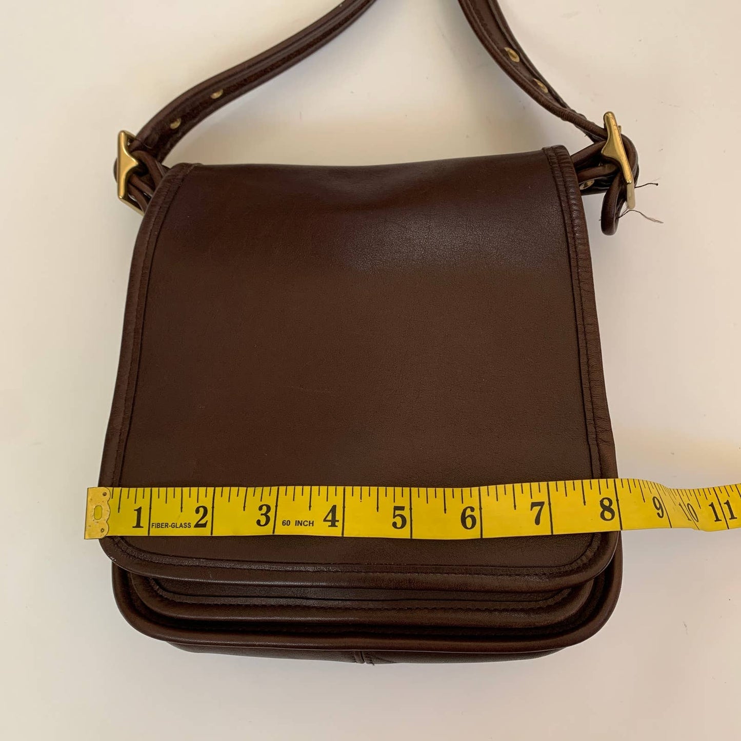 Vintage Coach Legacy Flap Chocolate Brown Crossbody Purse 9145