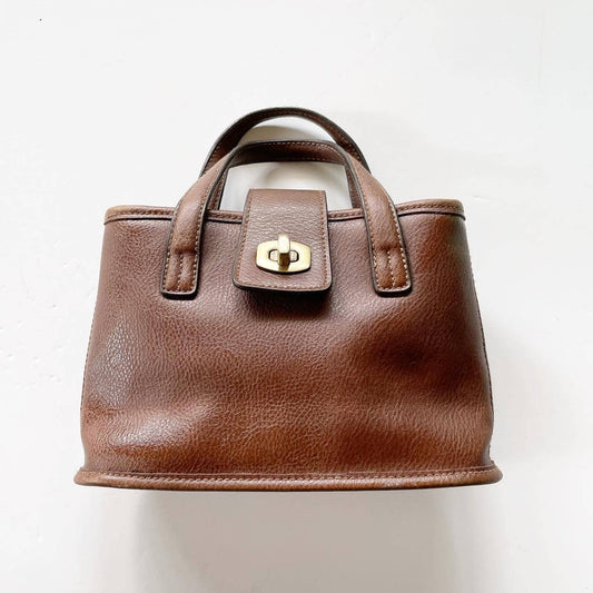Mini Brown Satchel Purse