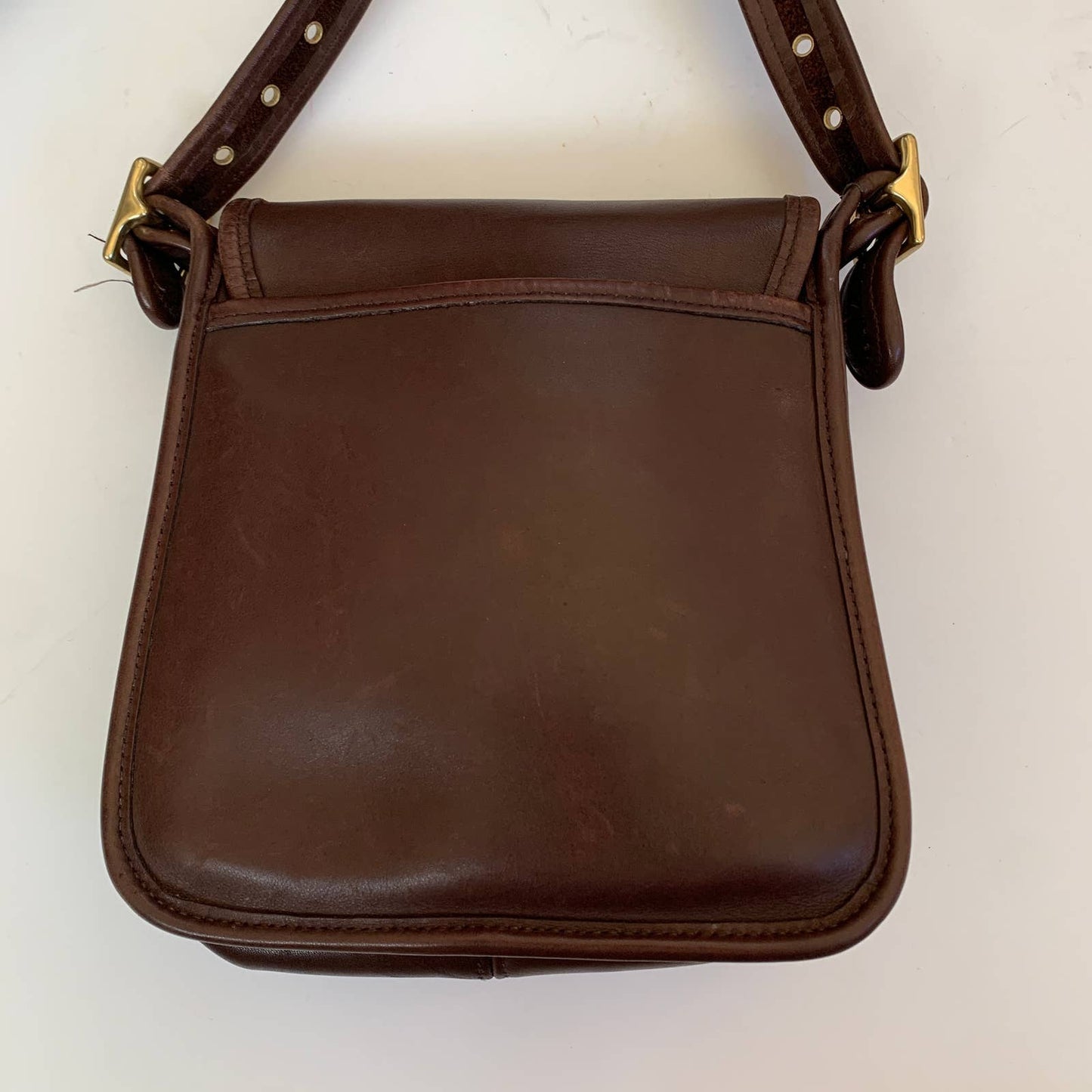 Vintage Coach Legacy Flap Chocolate Brown Crossbody Purse 9145