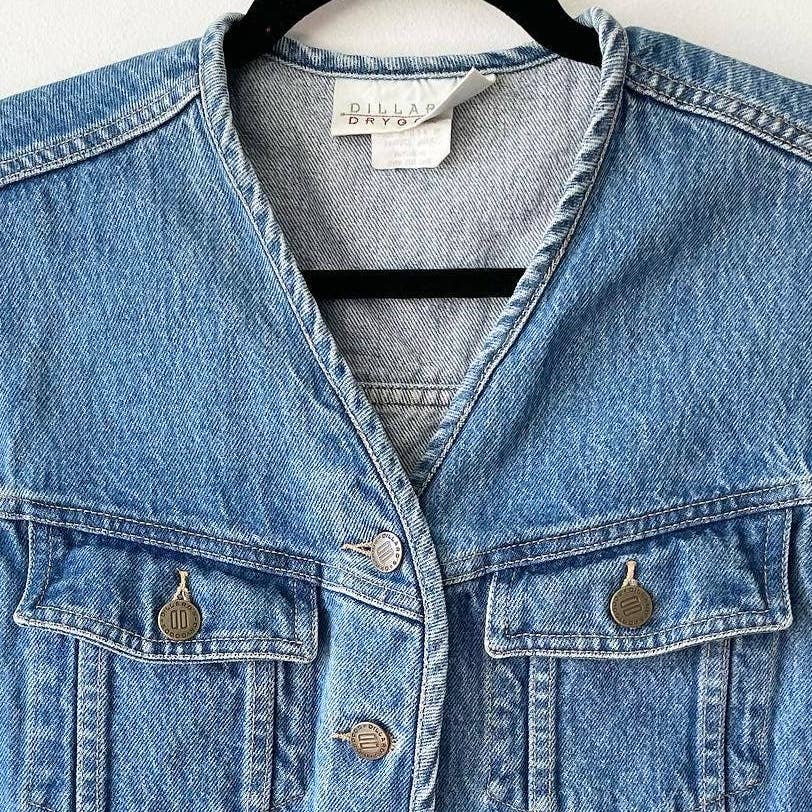 Vintage Dillard's Dry Goods Cotton Denim Vest