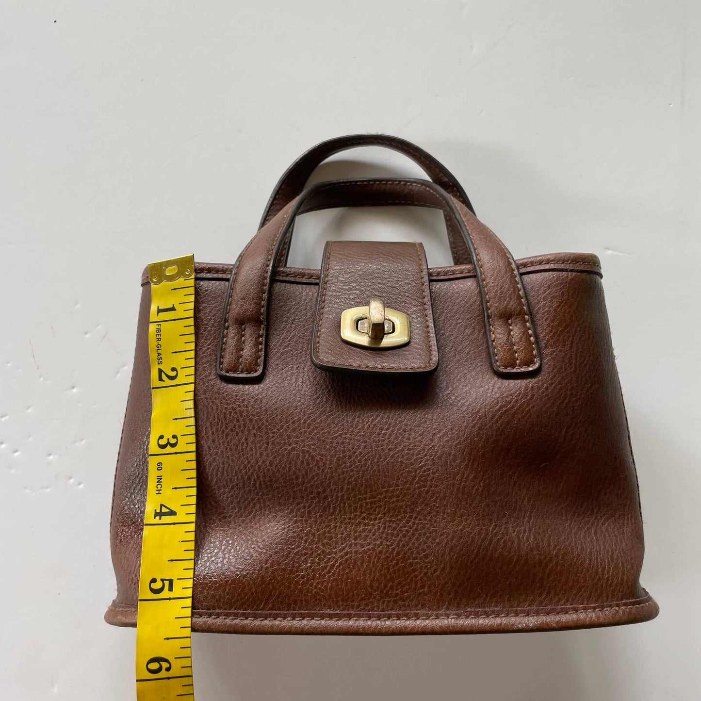 Mini Brown Satchel Purse