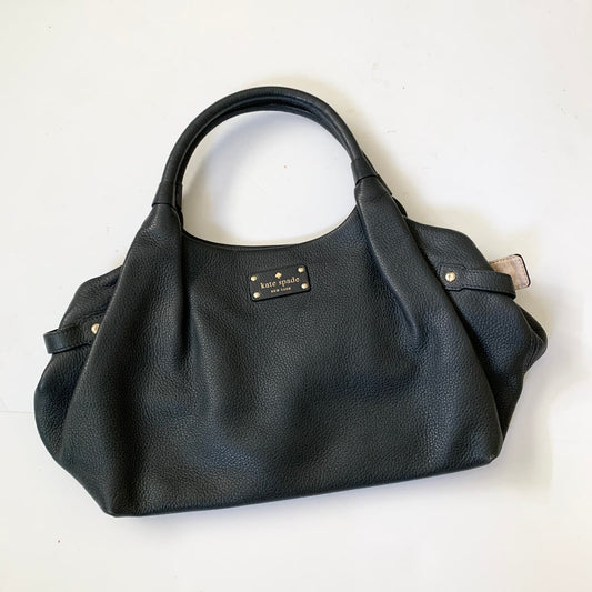 Kate Spade Stevie Berkshire Gray Leather Satchel Purse Bag