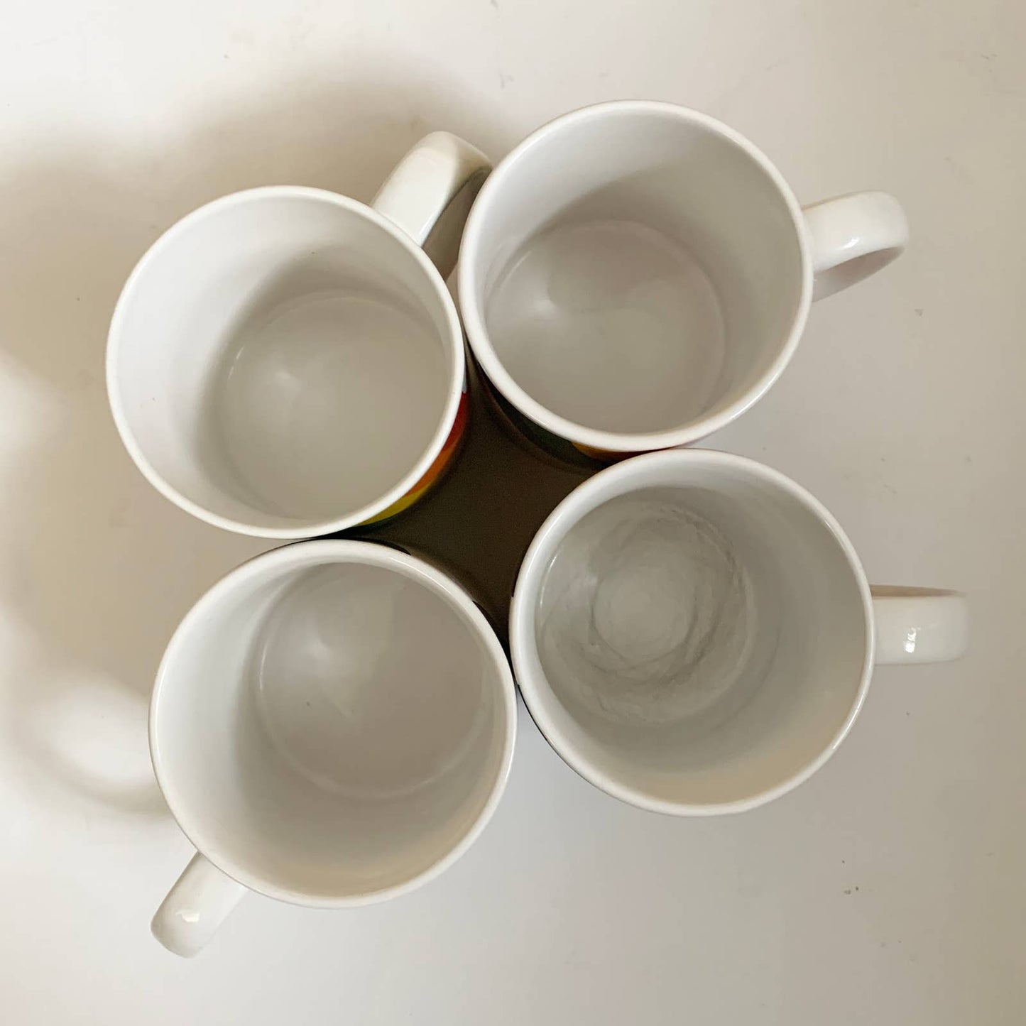 Vintage FTD Rainbow 1980s Coffee Mugs