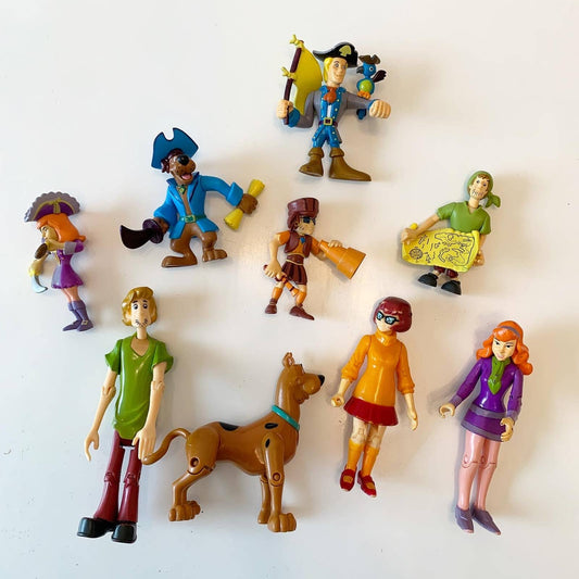 Scooby Doo Gang Lot Figures Toys Velma Shaggy Dog Fred Rare
