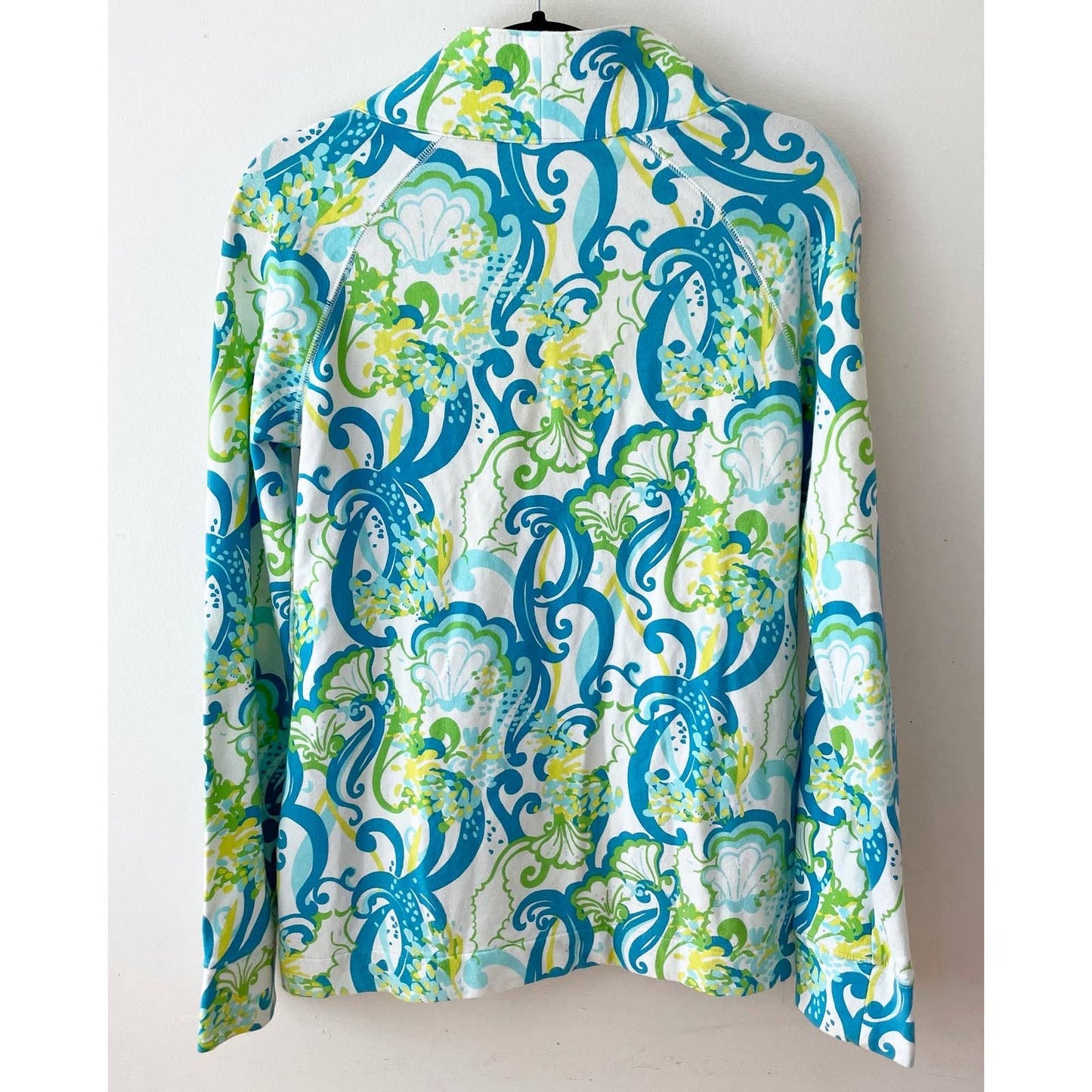 Lilly Pulitzer Skipper Popover Half Zip Crystal Coast Blue Pullover Sweater