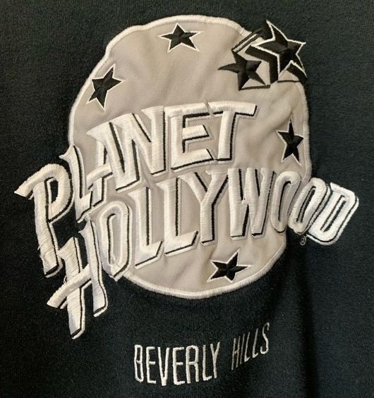 Planet Hollywood Beverly Hills Vintage 1990s  Black Crew Neck Sweatshirt Size Small