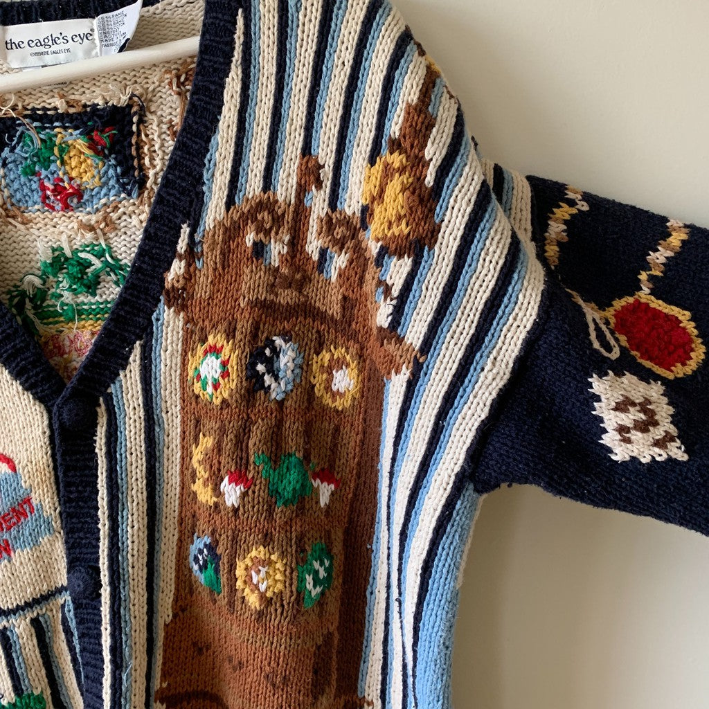 Vintage 90s Eagles Eye Estate Sale Knit Cardigan Sweater