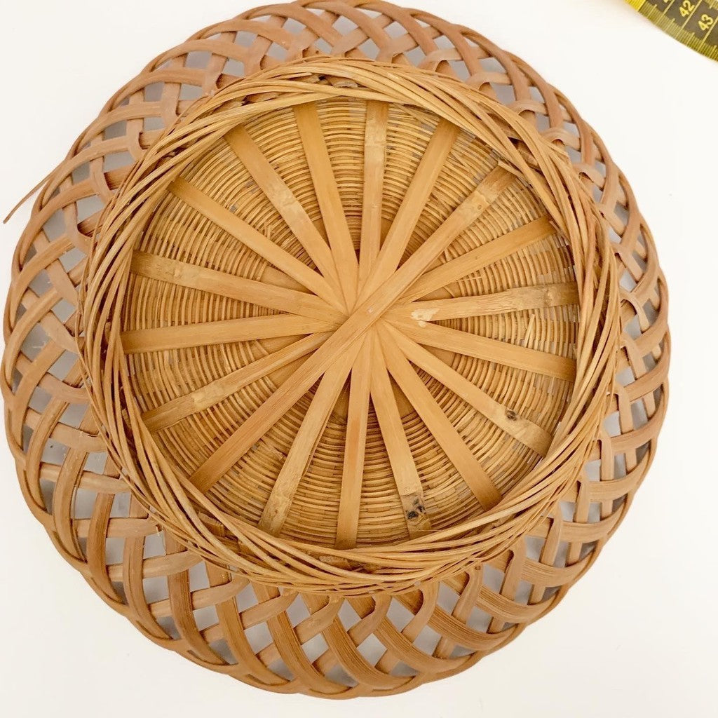 Bundle of 11 Boho Wicker Trivet Wall Baskets Gallery Wall Rattan