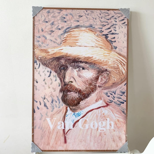 Vincent van Gogh Self- Portrait 16 X 24" Framed Canvas