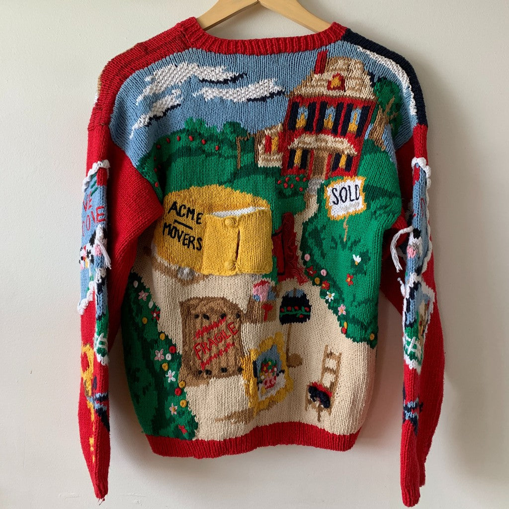 Eagles Eye Real Estate Knit Cardigan Sweater S