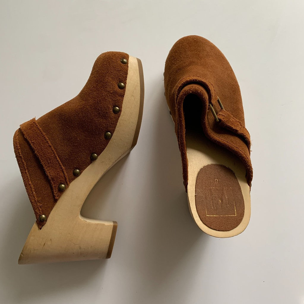 Gap Brown Suede Slip On Clog 6