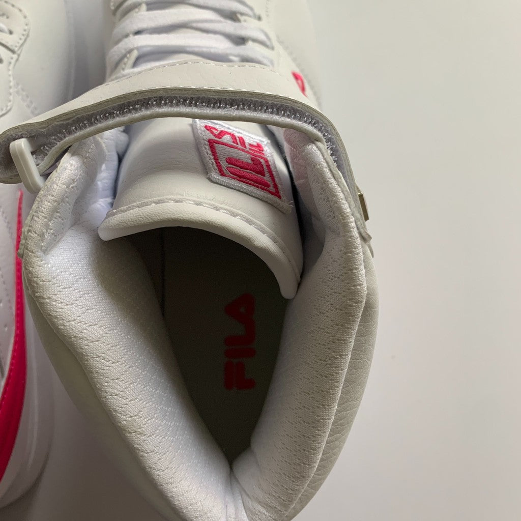 FILA Vulc 13 White & Pink High Top Sneaker 9