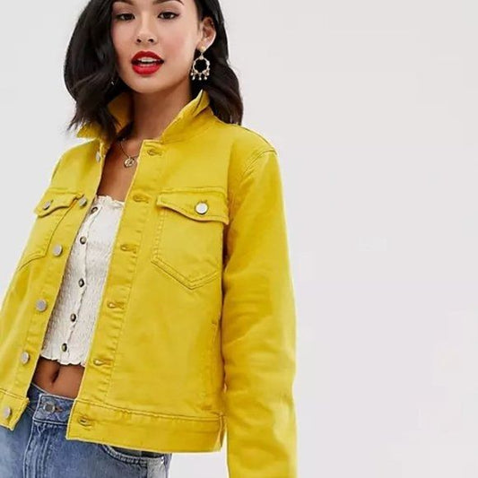 J.CREW Mercantile Yellow Jean Jacket XS