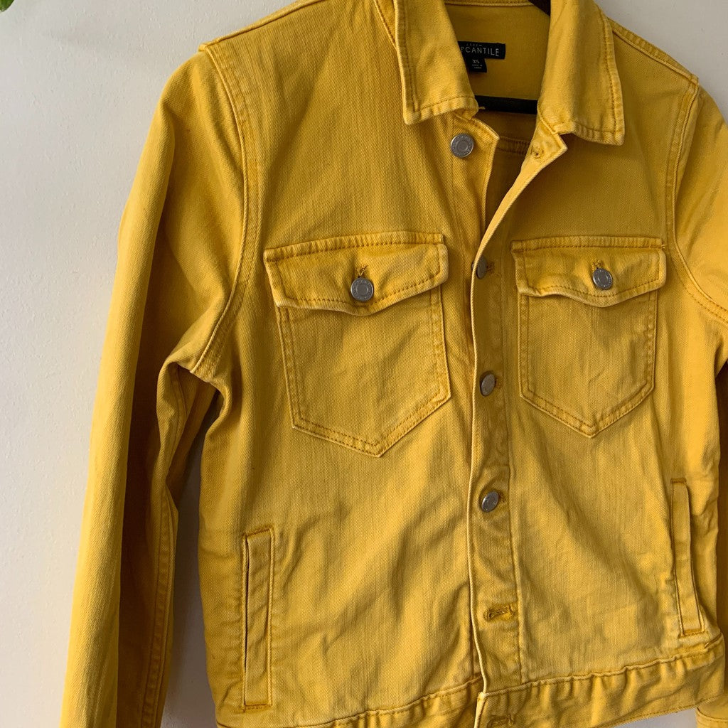 J.CREW Mercantile Yellow Jean Jacket XS
