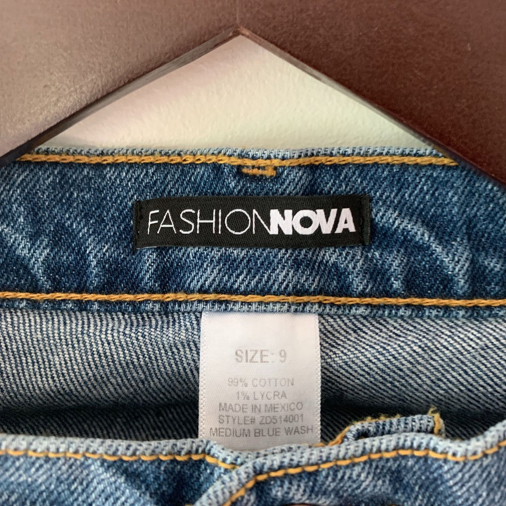 Fashion Nova Super High Rise Straight Leg Jeans