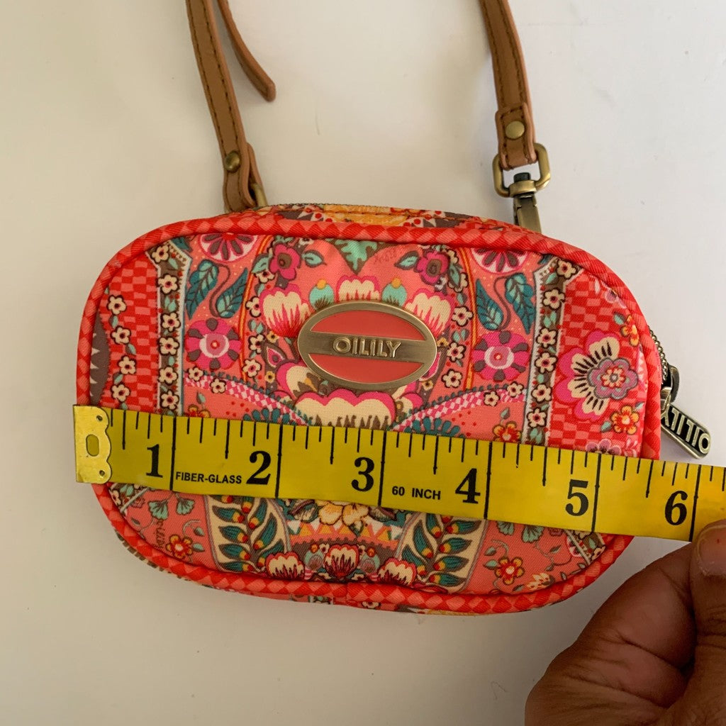 Oilily Orange Paisley Mini Crossbody