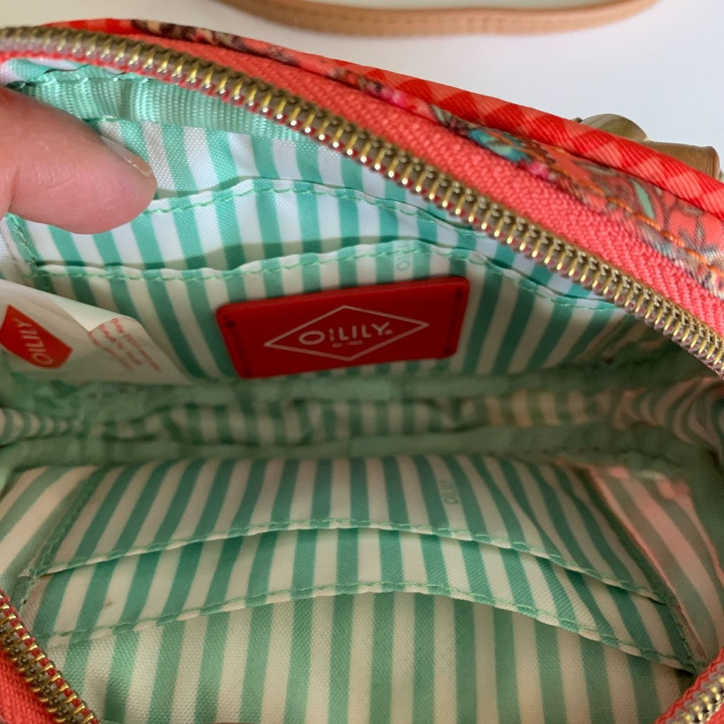 Oilily Orange Paisley Mini Crossbody