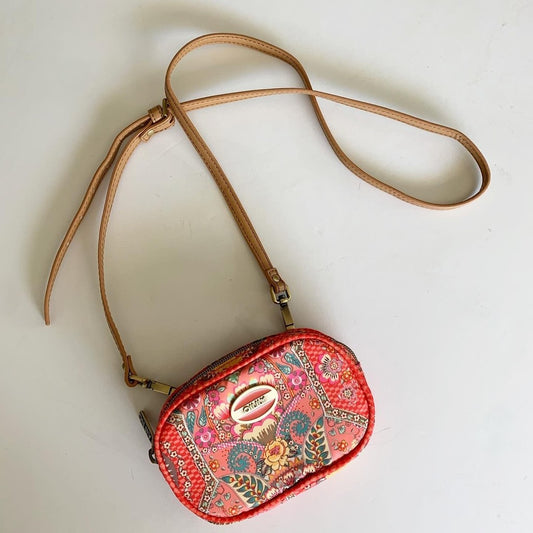 Oilily Orange Paisley Mini Crossbody