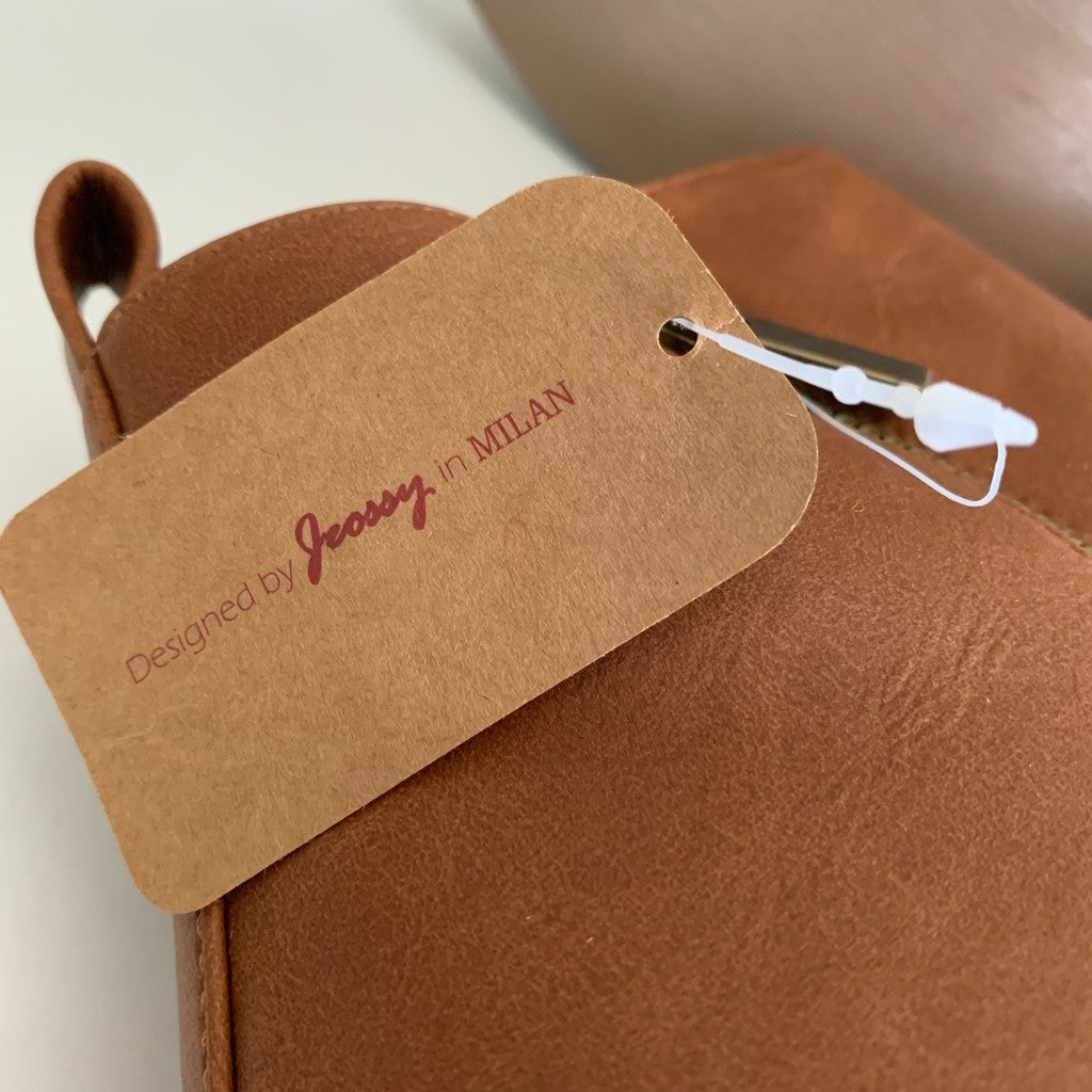 Jeossy Brown Faux Leather Ankle Boot 7.5