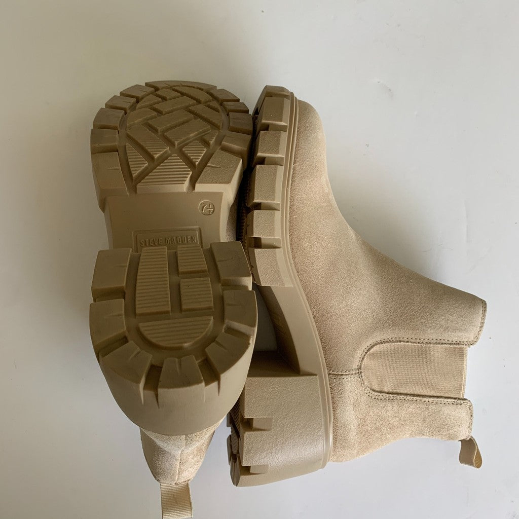 Steve Madden Howler Chelsea Sand Suede Boot 7.5