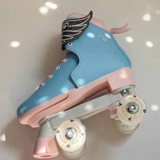 Circle Society Classic Adjustable Children's Roller Skates, 3-7 US Girls, Classic Cotton Candy