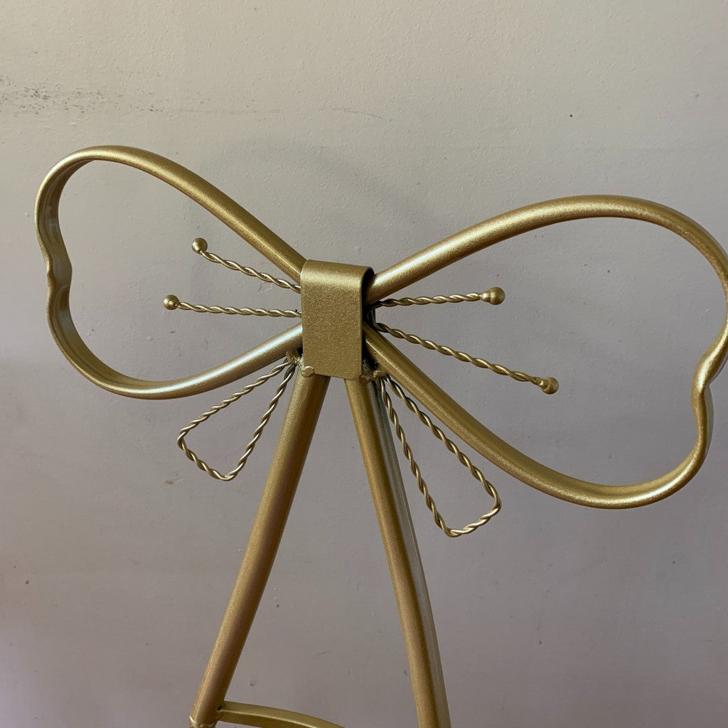 Butterfly Vanity Accent Chair Gold Lavender