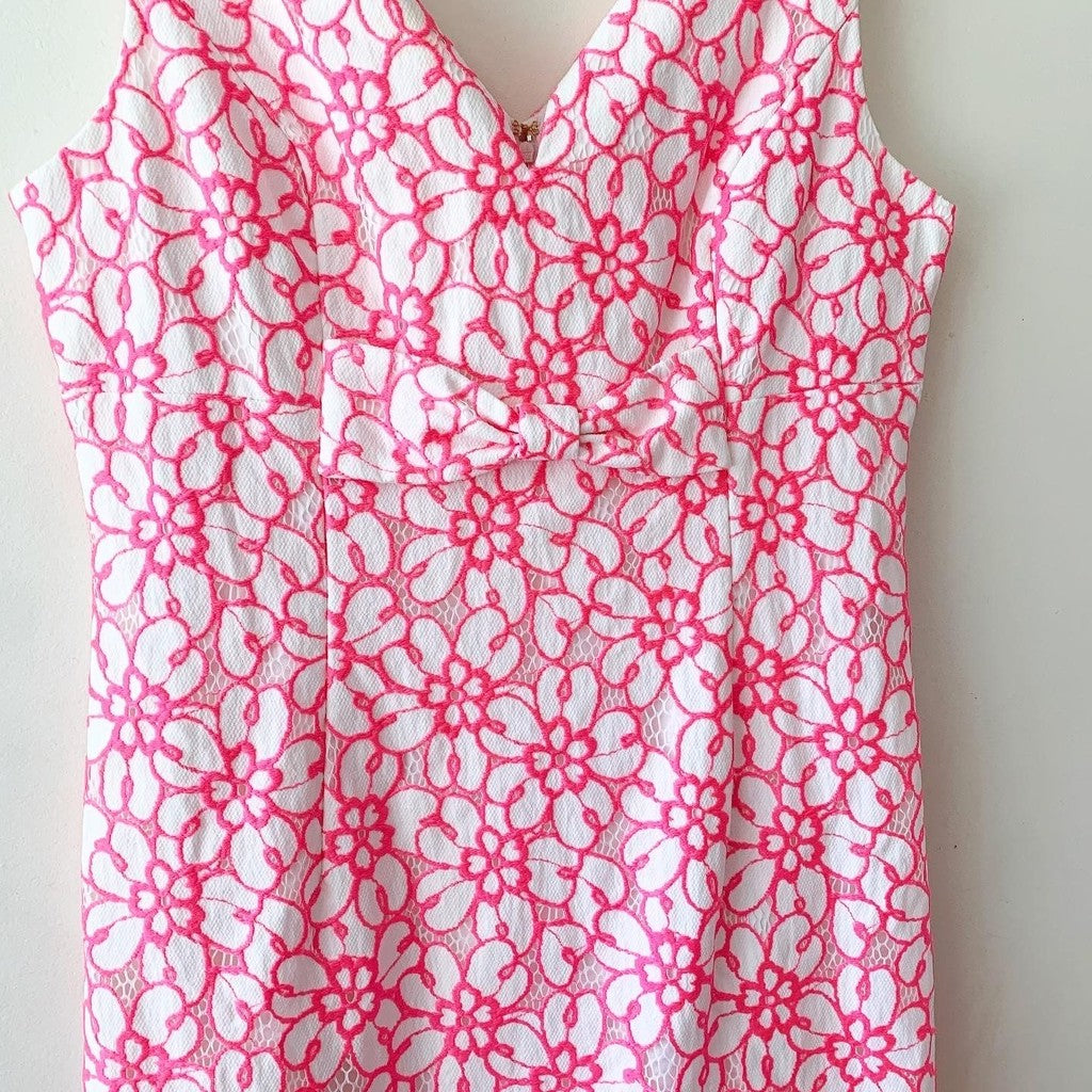 Lilly Pulitzer Women's Daena Floral Lace Dress 12
