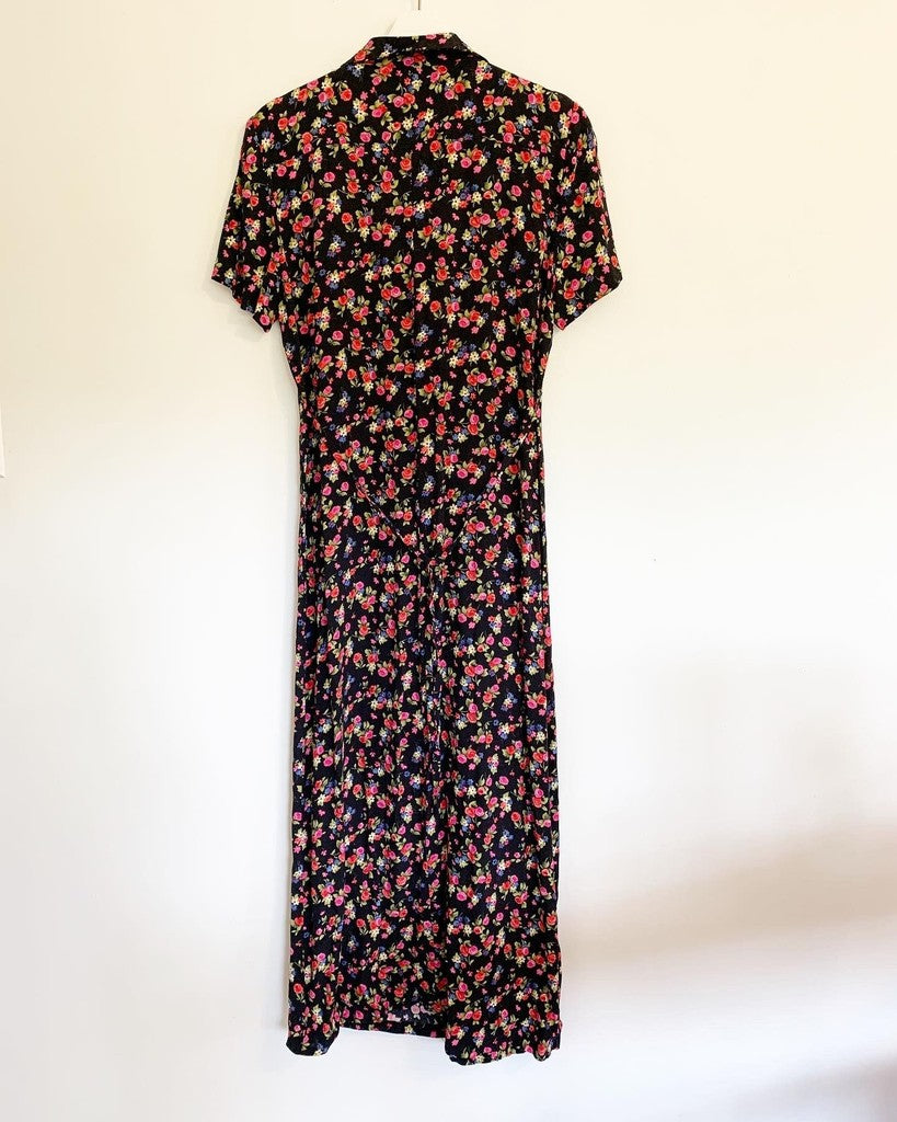 Vintage 90s R&K Originals Multicolor Maxi Floral Dress